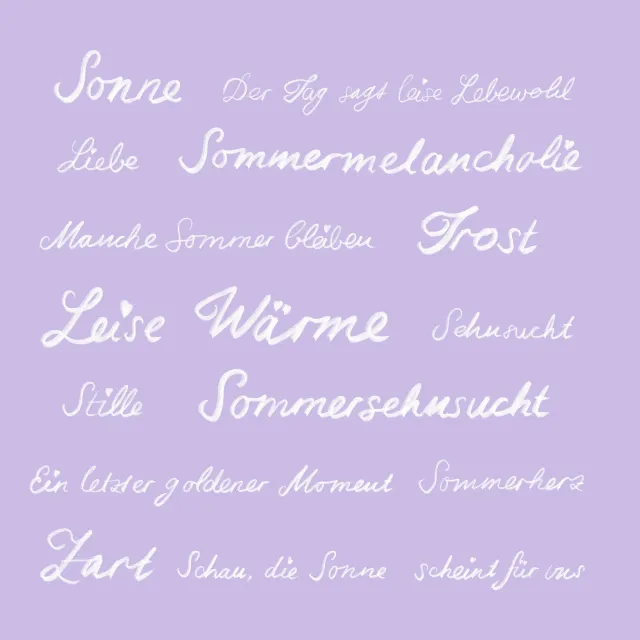 Kissen Typo Deutsch Lila