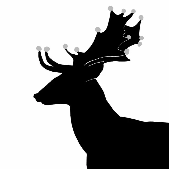 Tischset Hirsch Weihnachten