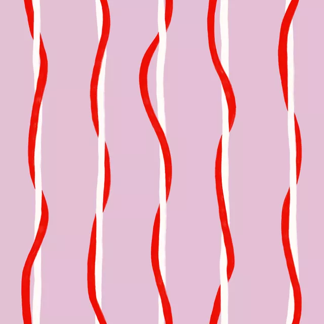 Ribbon Streifen Rosa Rot