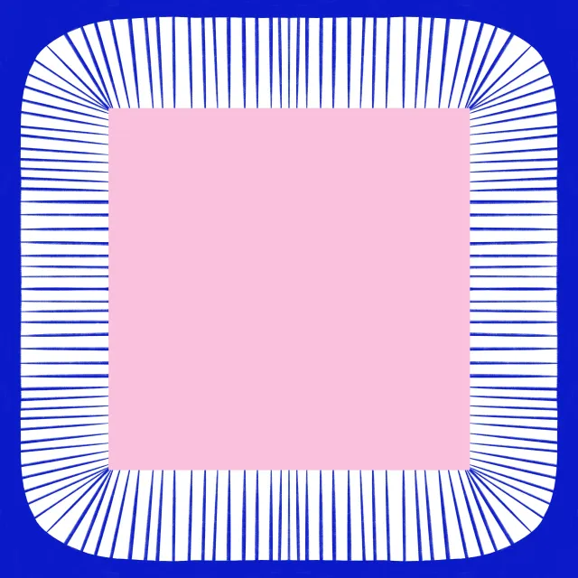 Kissen Bogenrahmen Blau Pink