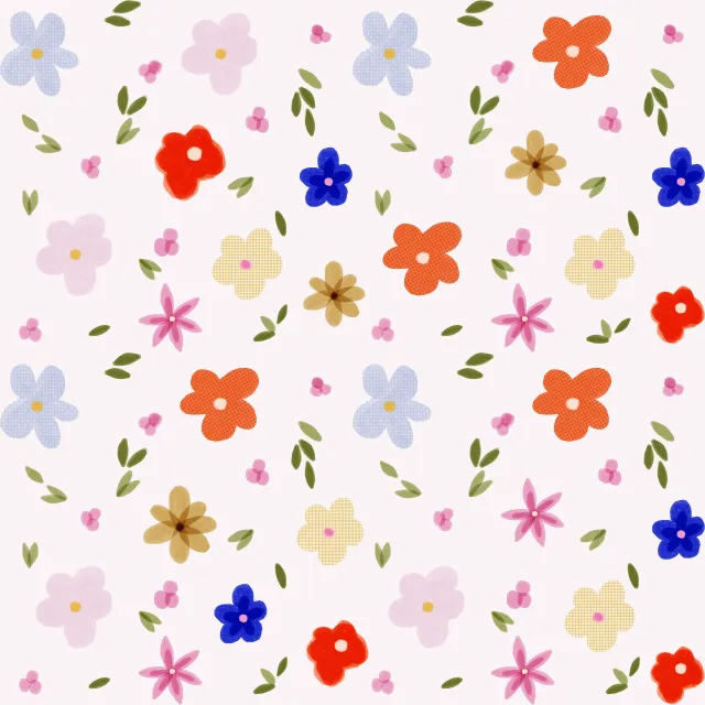 Kissen Wildblumen Blütenmuster