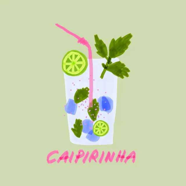 Kissen Caipirinha Typo