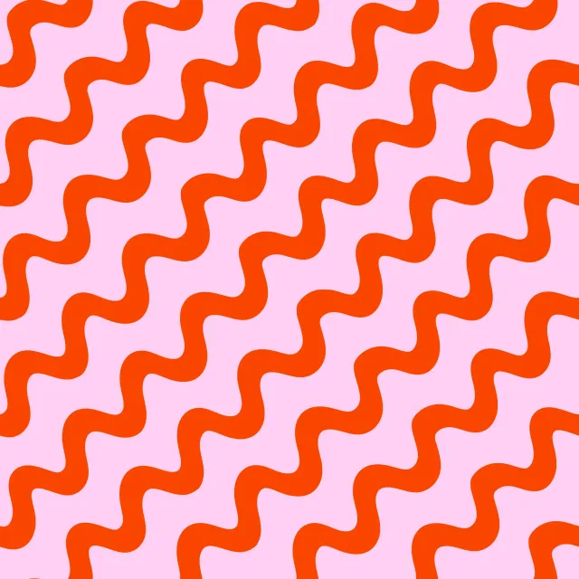Tischläufer Wellenmuster Pink Orange