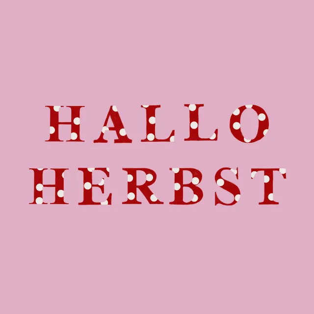 Kissen Hallo Herbst Punkte