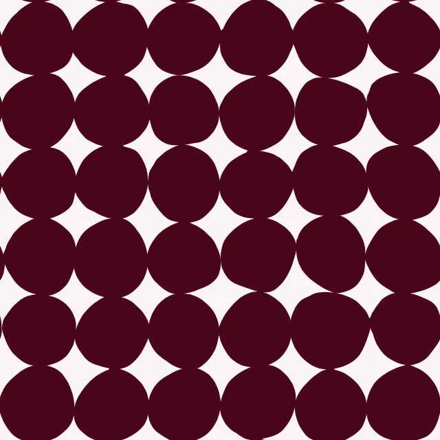 Kissen Organische Kreise Burgundy