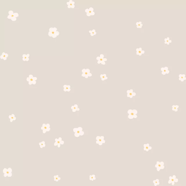 Sitzkissen Blumen Pattern Beige