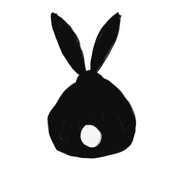 Geschirrtücher Sitzender Osterhase Weiß