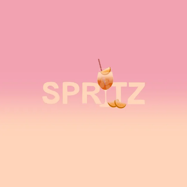 Sitzkissen Spritz Typo Verlauf Rosa