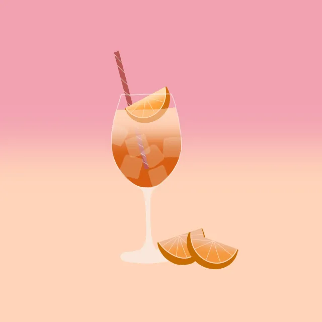 Spritz Verlauf Rosa