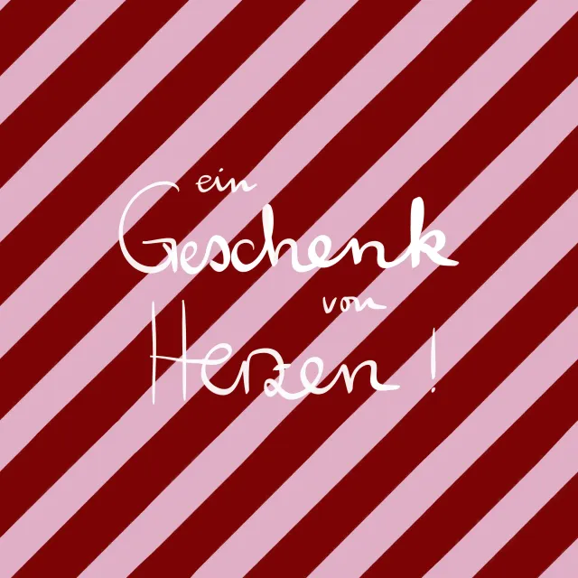 Kissen Geschenk von Herzen