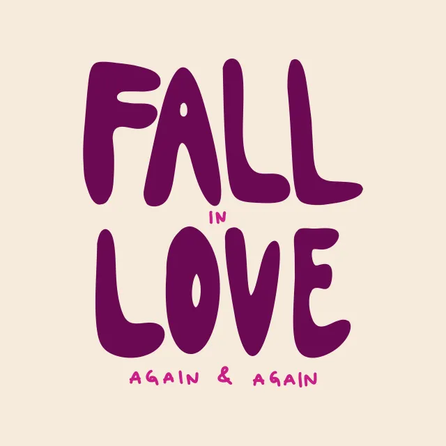 Kissen Fall in Love Beige