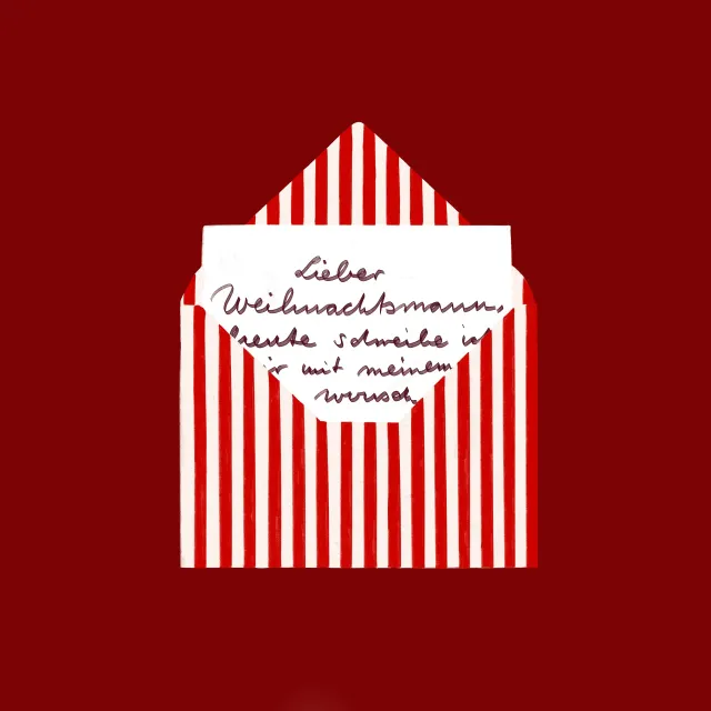 Kissen Weihnachtsbrief