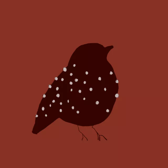 Tischset Vogel Rost