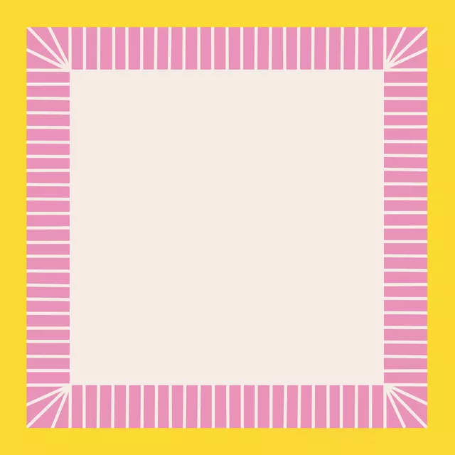 Kissen Streifen Gelb Pink