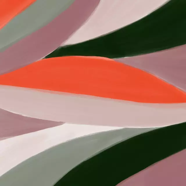 Tischset Urban Jungle Calathea bunt