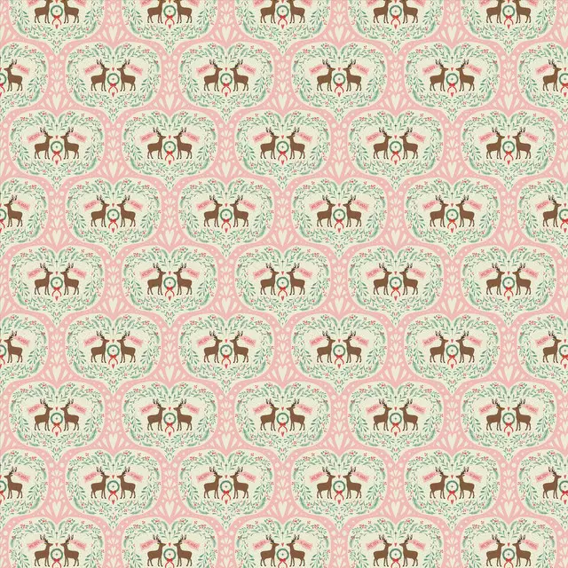 Geschirrtücher Christmas Deer Pink