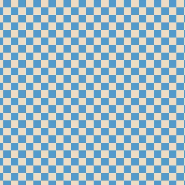 Tischdecke Schachbrett Blau Weiss