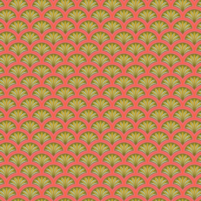 Tropical Palmenblätter Pink