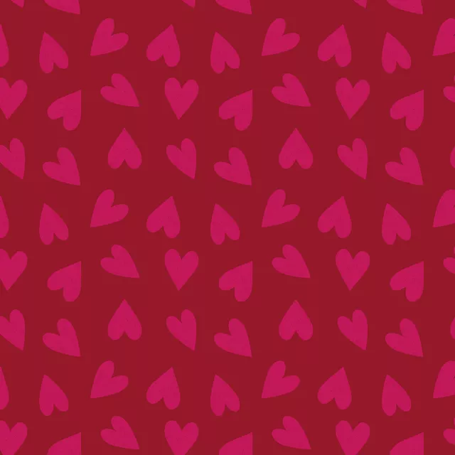 Tischläufer Sketchy Heart Allover Pink
