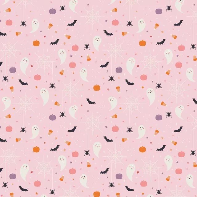 Bodenkissen Cute Halloween Pink