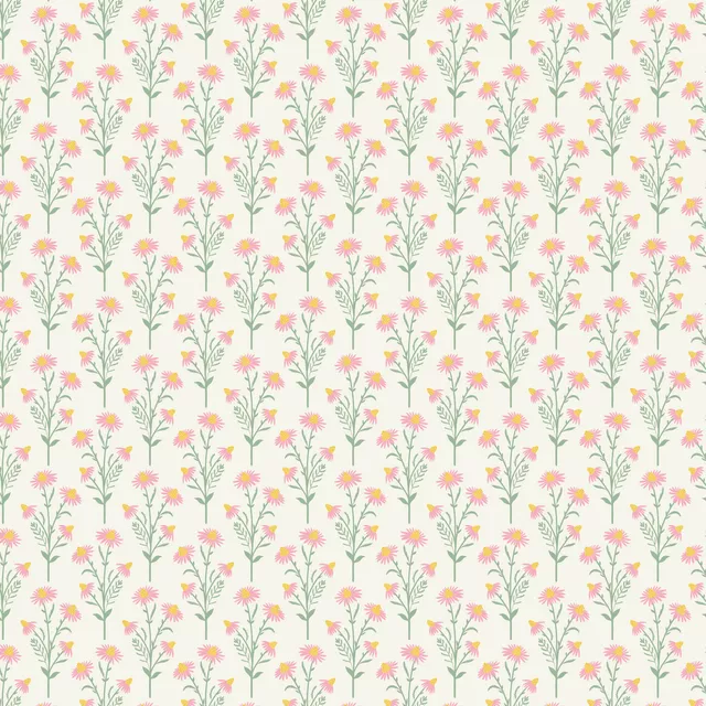 Kissen Kamillenblüte Weiß Rosa