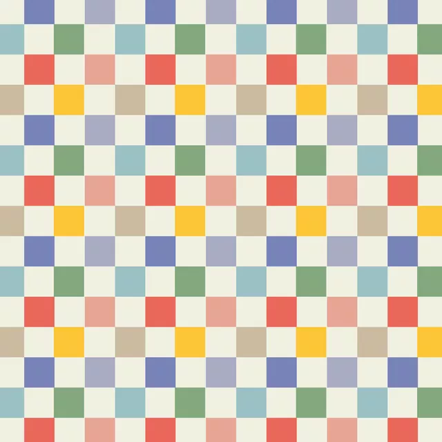 Schachbrett Bunt