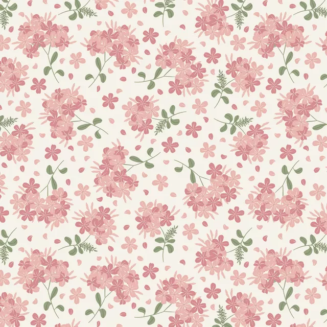 Kissen Blüten Rosa Allover
