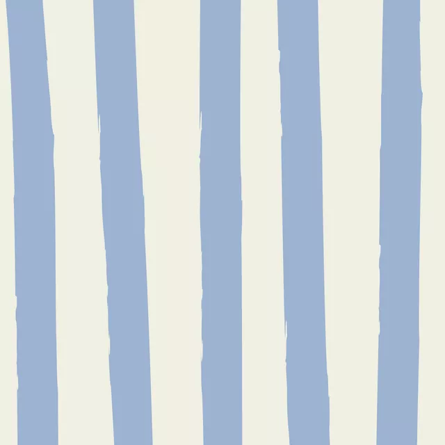 Messy Streifen Weiss Hellblau