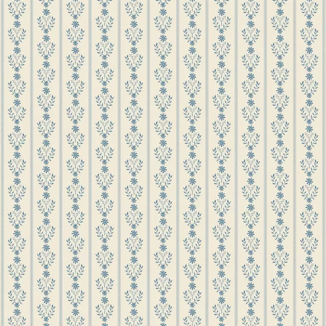 Kissen Landhaus Blumen Weiss Blau