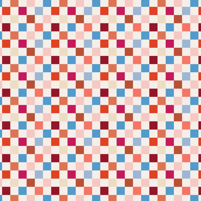 Schachbrett Bunt