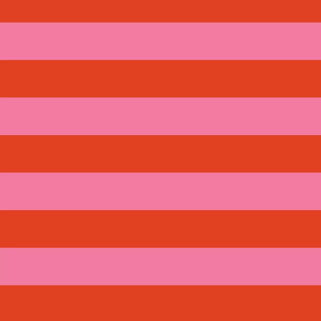 Kissen Breite Streifen Rot Pink