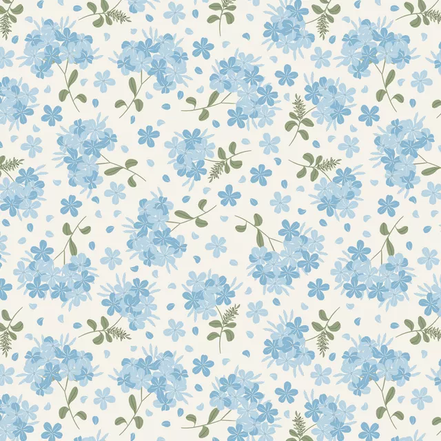 Servietten Blüten Hellblau Allover