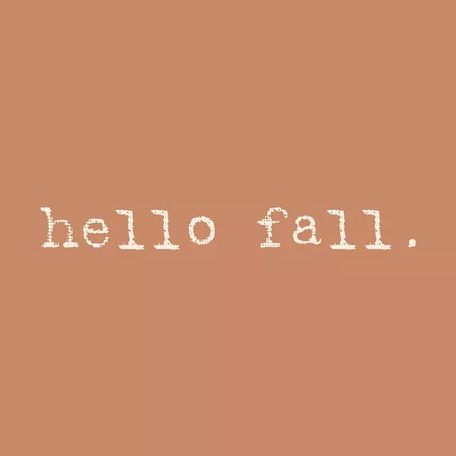 Tischset Hello Fall Typewriter
