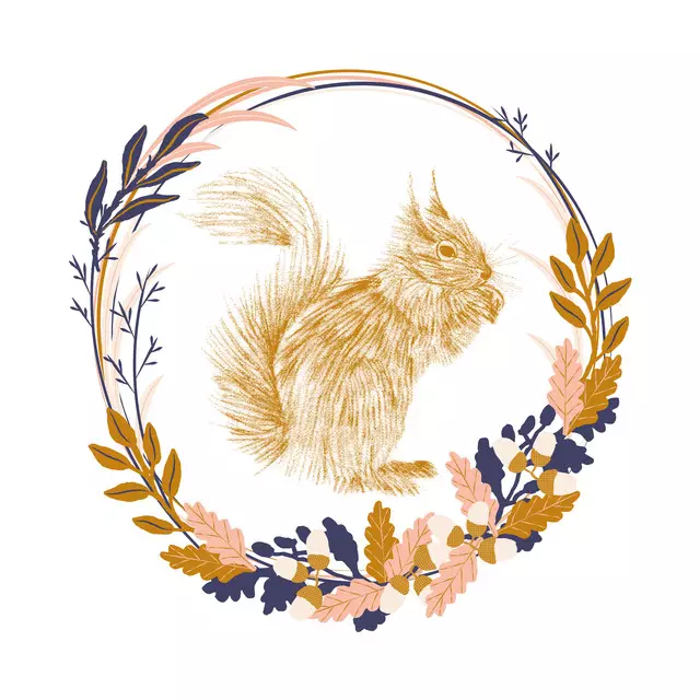 Kissen Squirrel & Ahorns