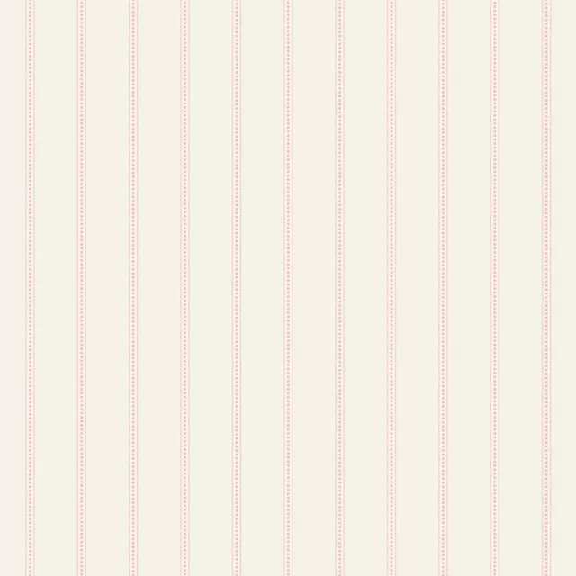 Kissen Vintage Streifen Weiss Rosa