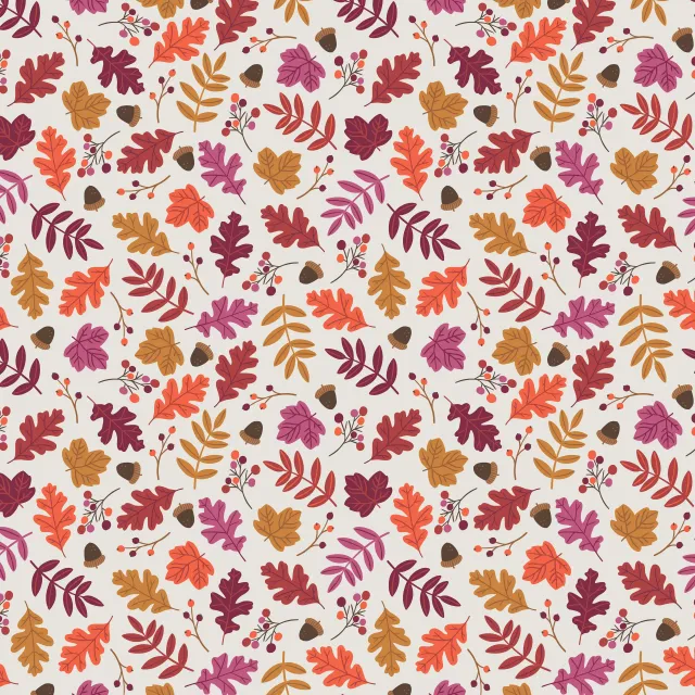 Bettwäsche Bunte Herbstblätter Allover