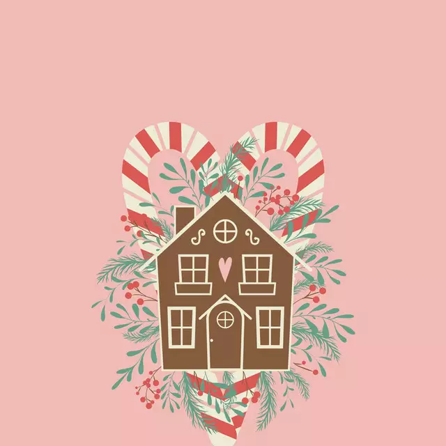 Geschirrtücher Lebkuchenhaus Pink