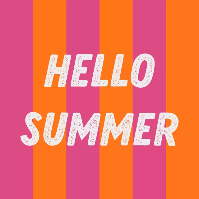 Kissen Hello Summer Pink Orange