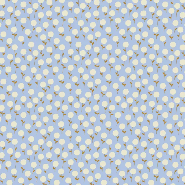 Scandi Blumen Hellblau