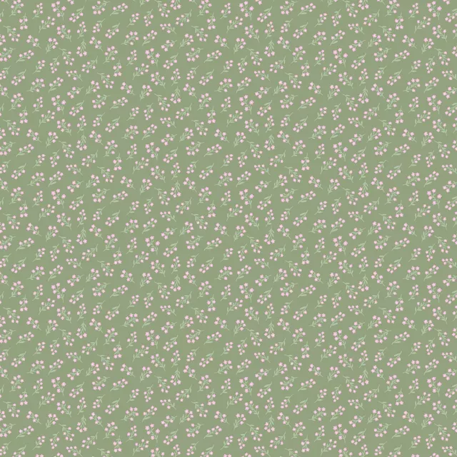 Kissen Ditsy Blumen Grün