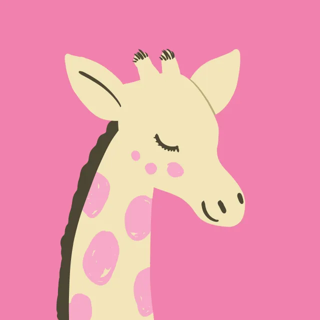 Bettwäsche Süße Giraffe