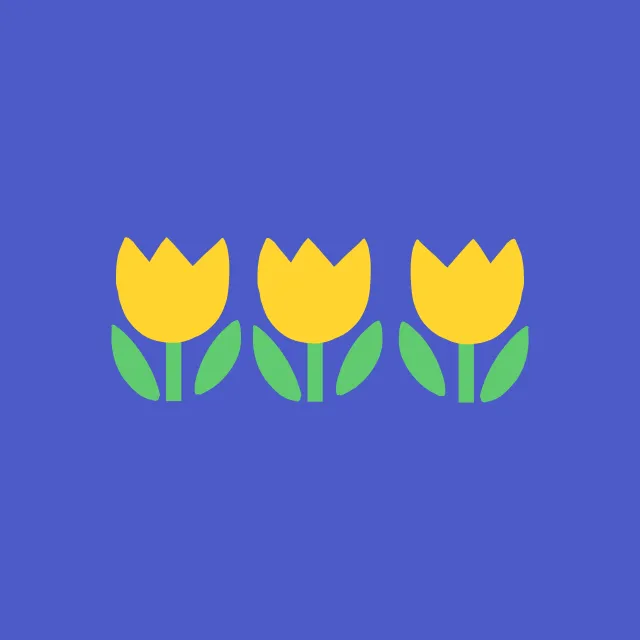 Kissen Gelbe Tulpe