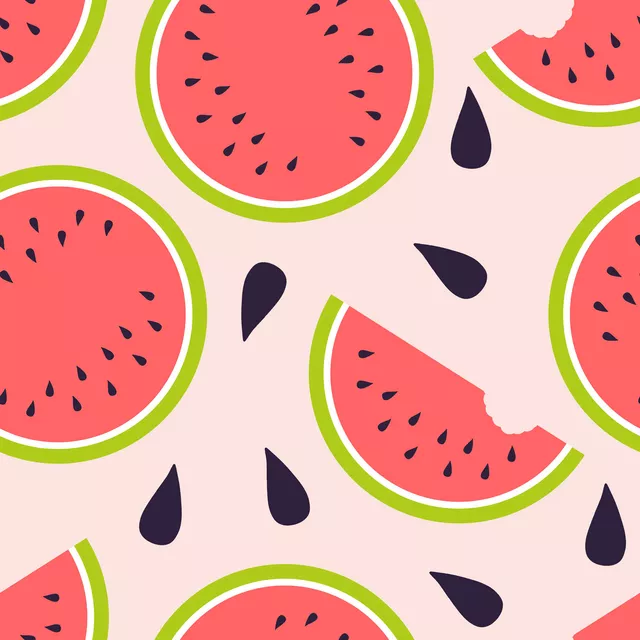 Dekovorhang Melonenkerne