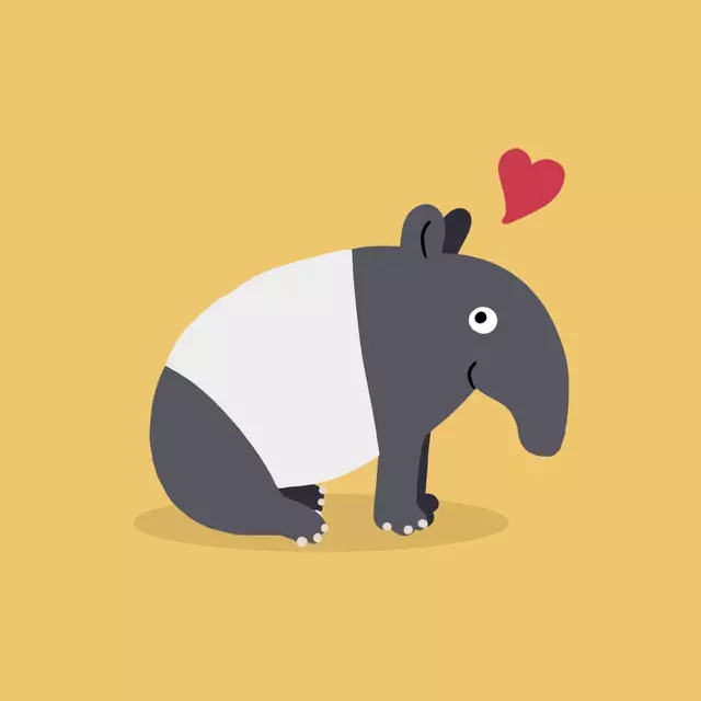 Servietten Kuscheltapir