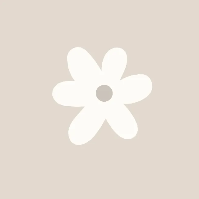 Tischdecke Blume beige