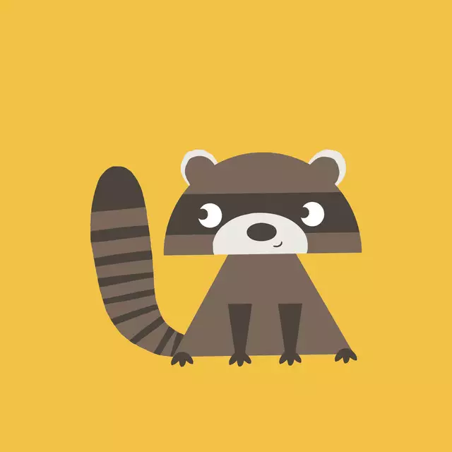 Bettwäsche frecher Waschbär