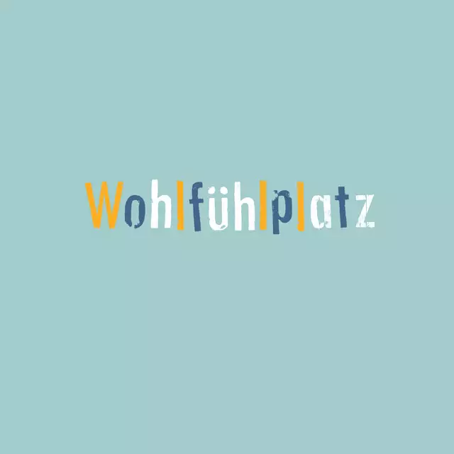 Kissen Wohlfuehlplatz Löwe blau