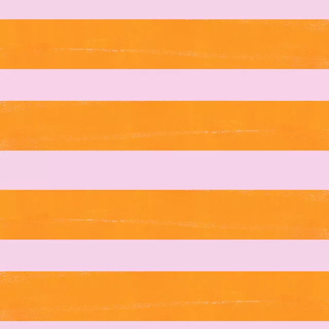 Kissen Streifen orange pink