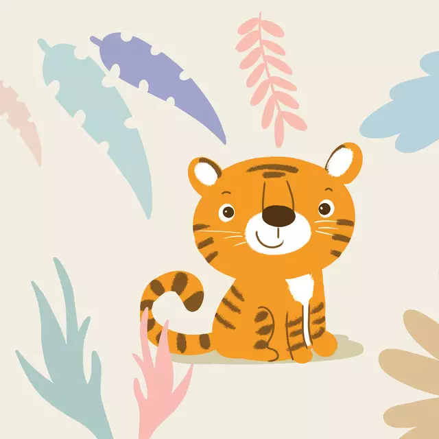 Kissen Tiger nude