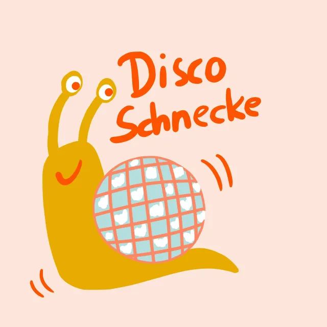 Tischset Disco-Schnecke senf